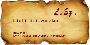 Lieli Szilveszter névjegykártya