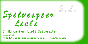 szilveszter lieli business card